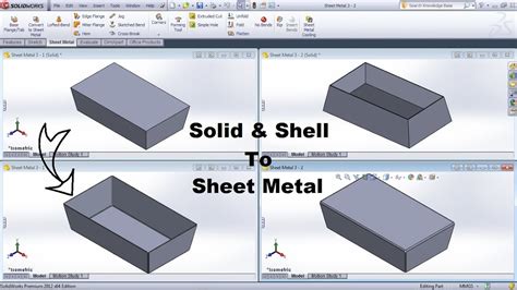 solidworks convert to sheet metal|solid sheet metal.